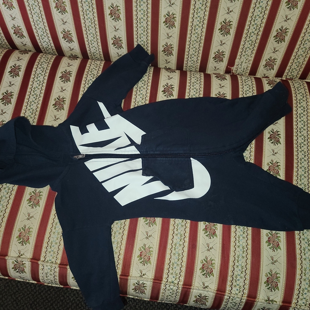 Nike Navy Blue Baby Onesie